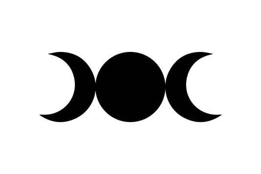 Triple Moon Symbol and Goddess