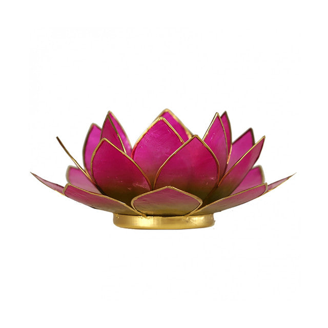 Capiz Shell Lotus Tealight Holders – Sacred Light in Colorful Petals
