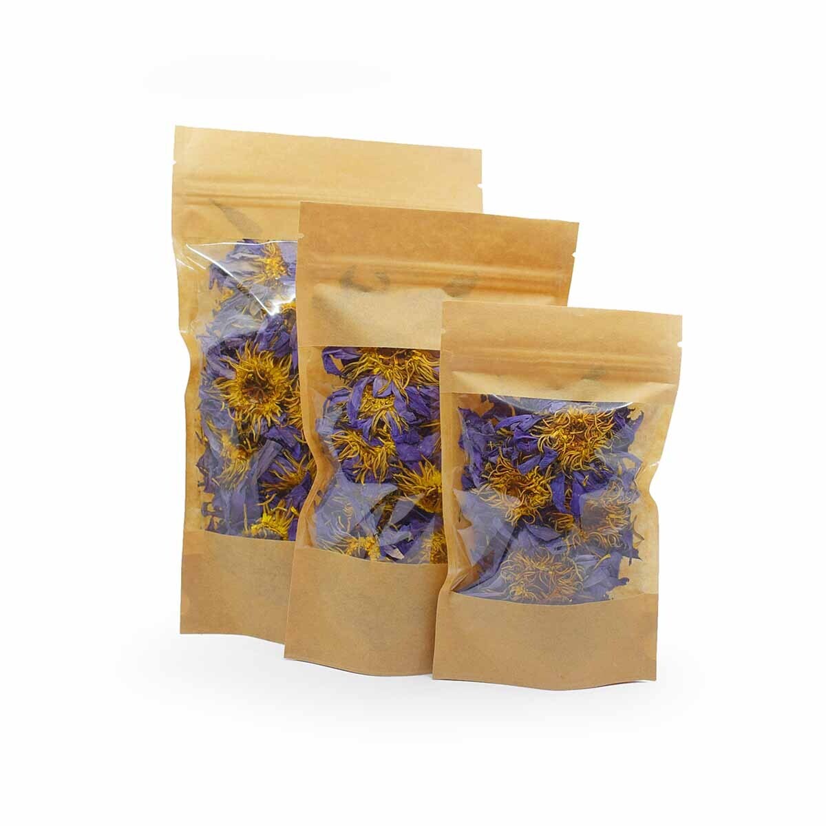 Dried Egyptian Blue Lotus Flowers (Nymphaea Caerulea)