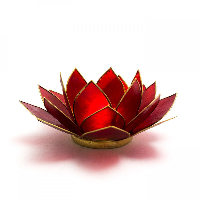 Capiz Shell Lotus Tealight Holders – Sacred Light in Colorful Petals