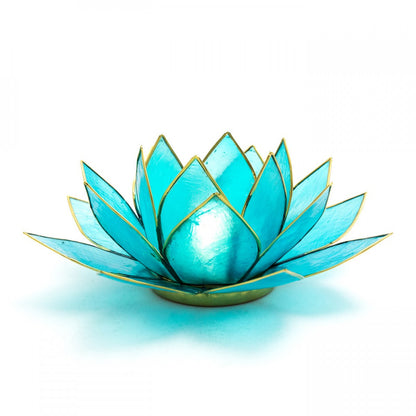 Capiz Shell Lotus Tealight Holders – Sacred Light in Colorful Petals