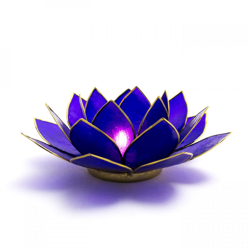 Capiz Shell Lotus Tealight Holders – Sacred Light in Colorful Petals