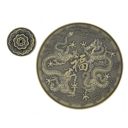 Mini Censer – 2-Part Lotus & Dragon Altar Dish
